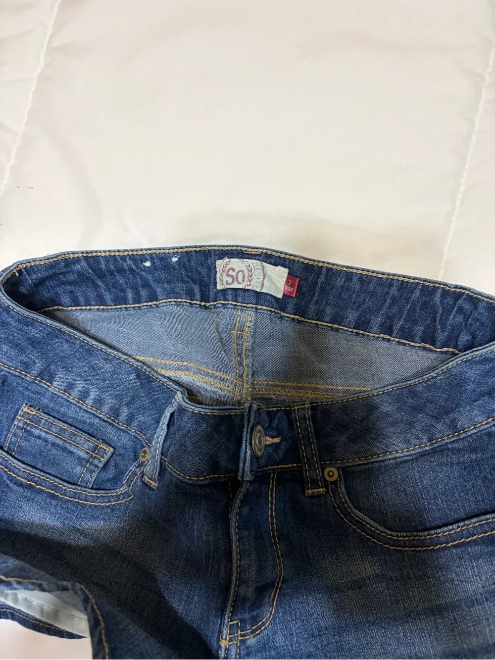 SO Dark Blue Denim Jean Shorts